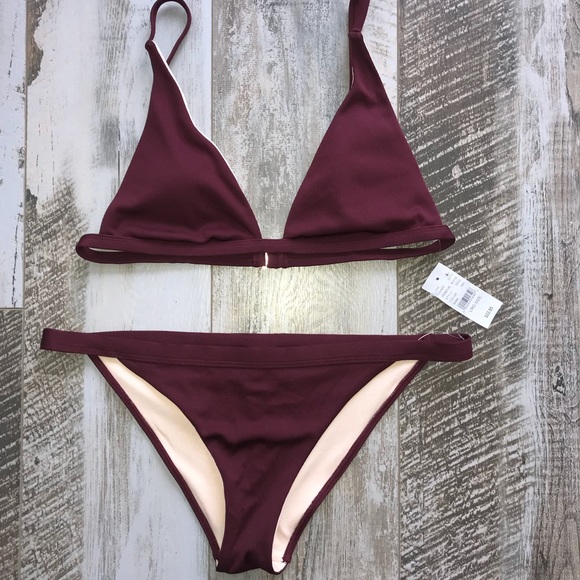 PacSun Other - Burgundy Ribbed Bikini